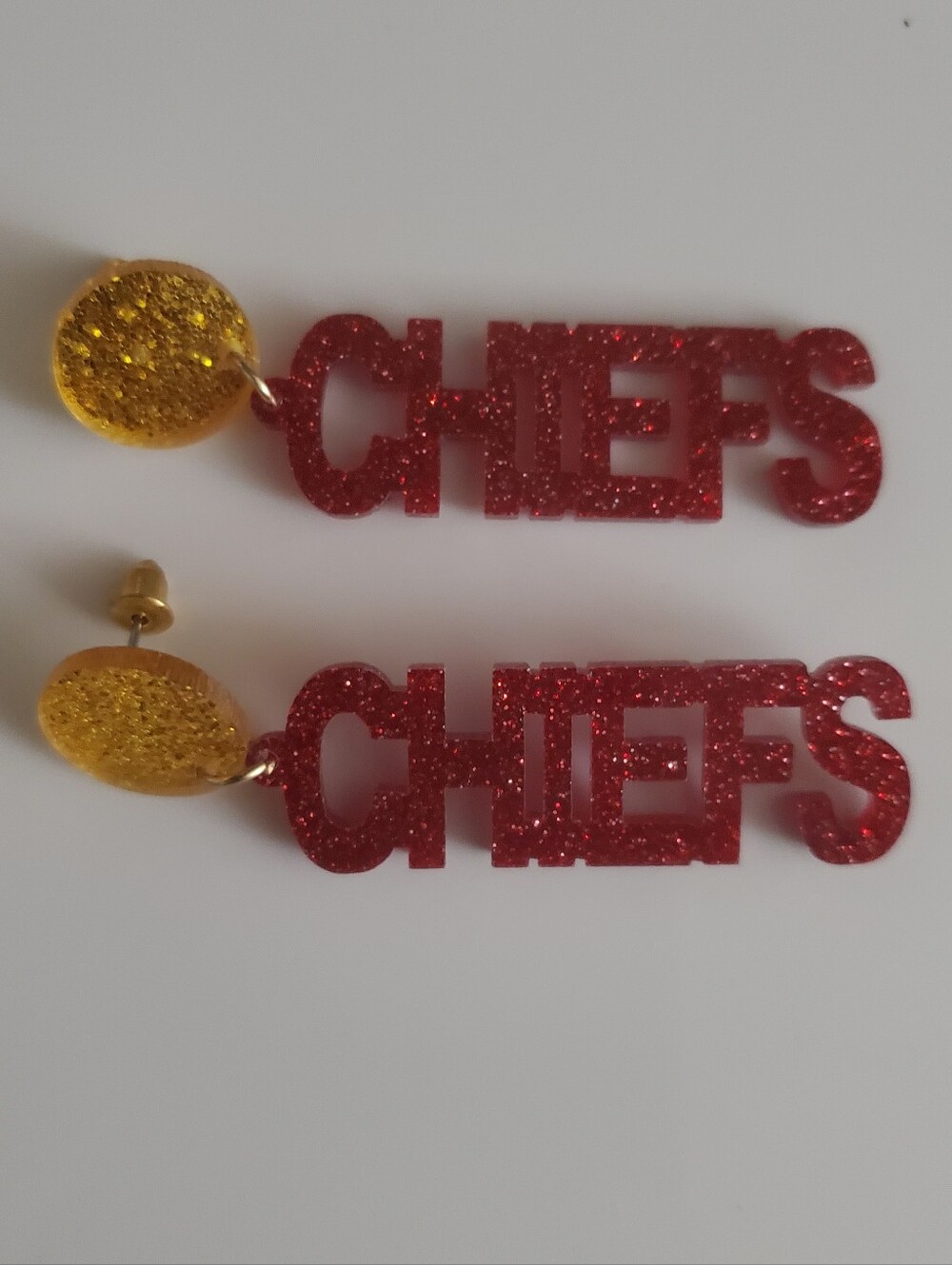 CHIEFS Glitter Earrings